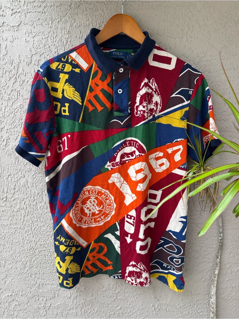 Polo by Ralph Lauren “Pep Rally” Multicolor Patchwork Polo
